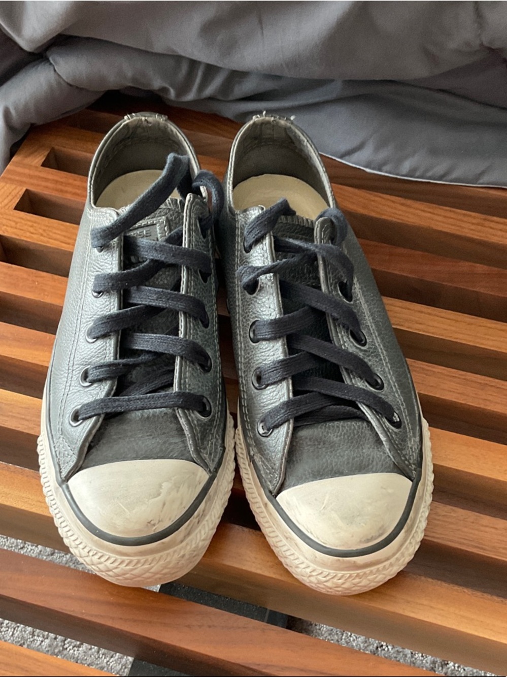 Converse Low-Top Sneakers in Black and White